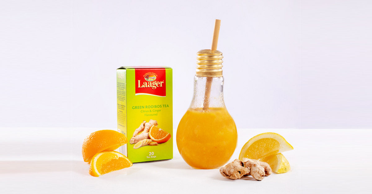 Laager Citrus & Ginger flavoured Green Rooibos Smoothie Joekels Tea Shop
