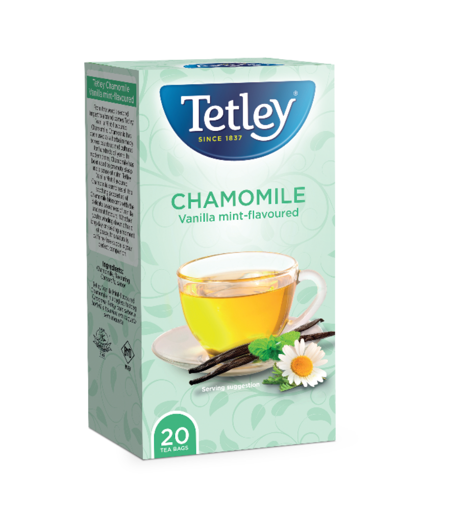 Tetley Vanilla Mint-flavoured Chamomile 20s