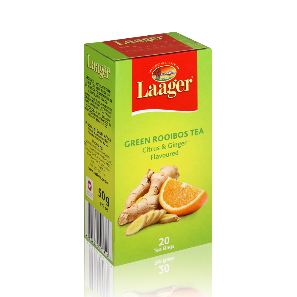 Laager Citrus & Ginger flavoured Rooibos Joekels Tea Shop