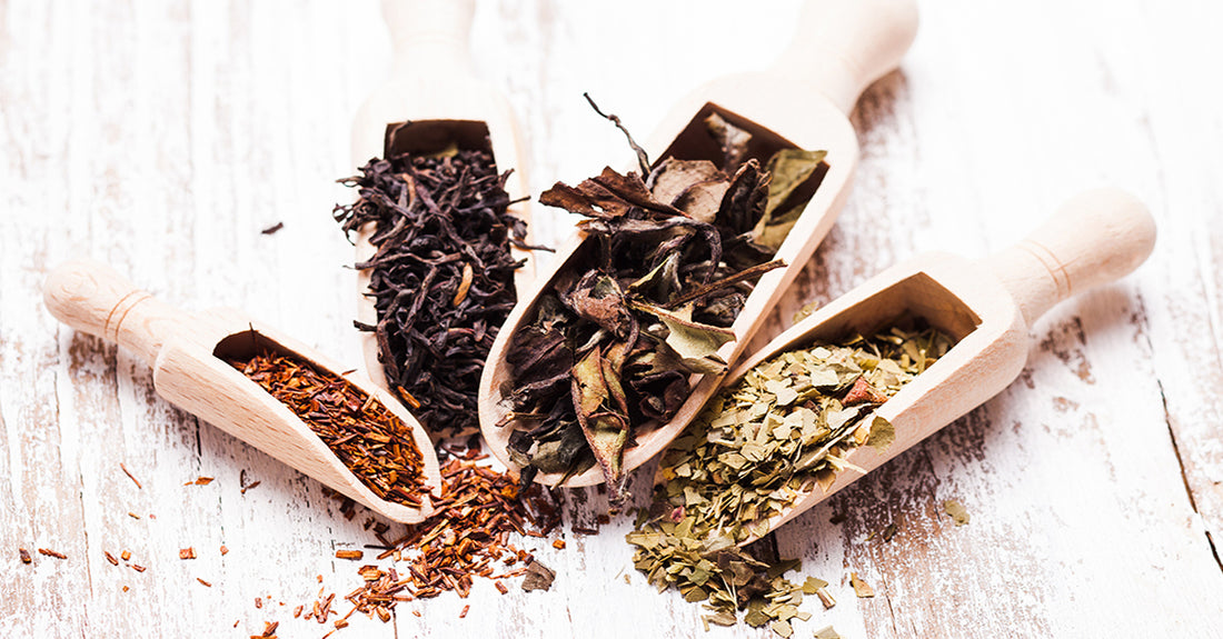 Making tea with loose tea leaves