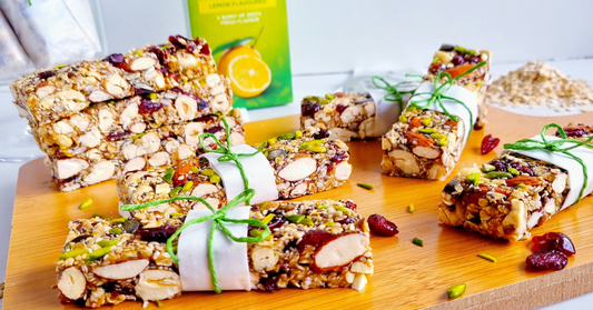 Healthy homemade snack bars