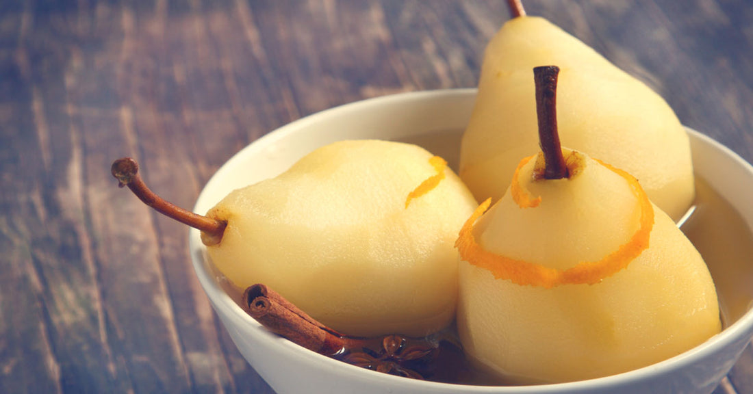 Tetley Earl Grey Poached Pears