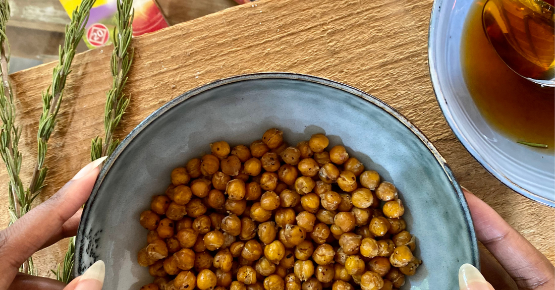 Crispy Roasted Rooibos & Herb Chickpeas