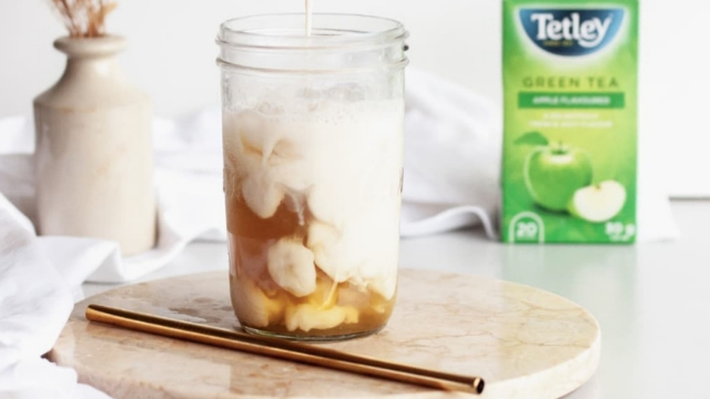 Tetley Green Tea iced latte