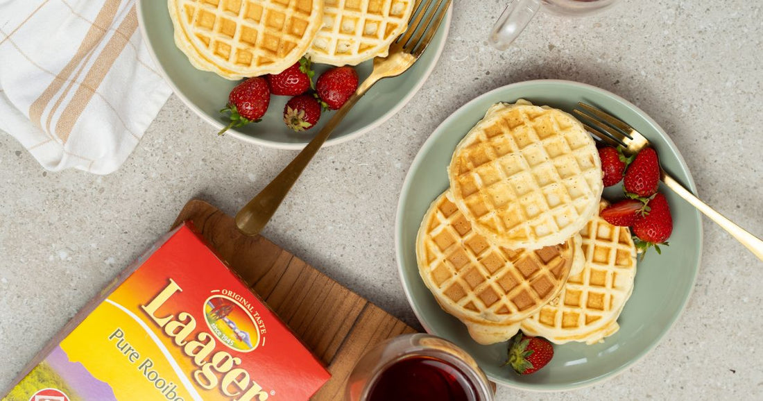 Laager Rooibos Waffles Served with Ice Cream