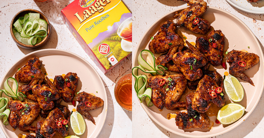 Air Fryer Rooibos-Glazed Sticky Chicken Wings