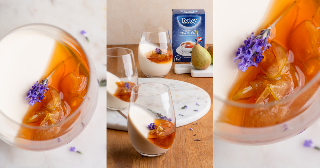 Lavender and Black Tea Panna Cotta