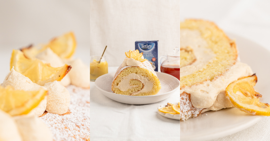 Lemon and Black Tea Swiss Roll