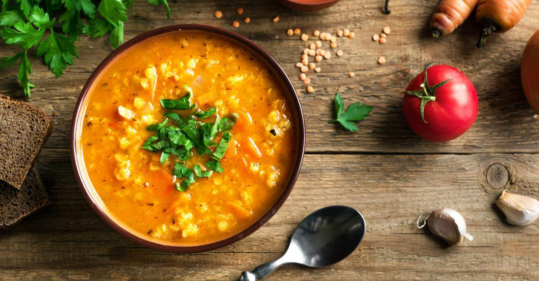 Veggie-Filled Laager Rooibos Lentil Soup