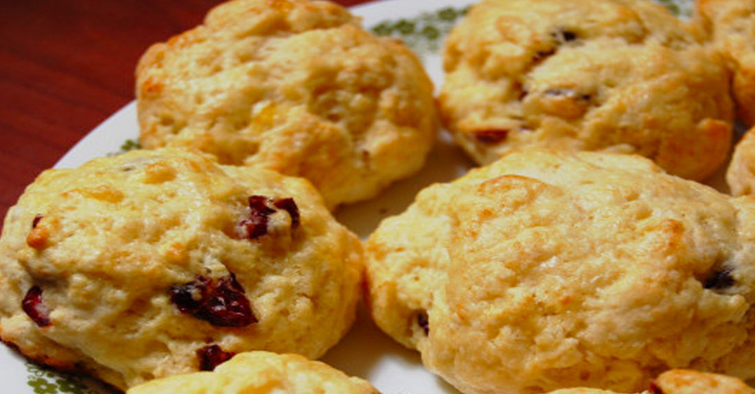 Rooibos and Cranberry Scones