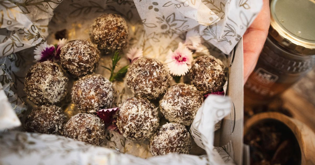 Date and Coffee Protein Balls with Coconut