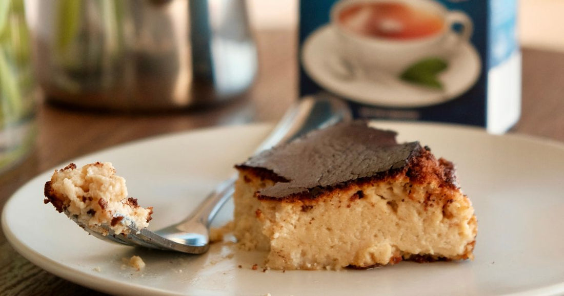 Tetley Black Tea Infused Basque Cheesecake