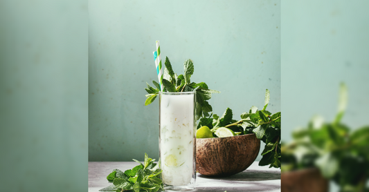 CREAMY COCONUT MOJITO MOCKTAIL