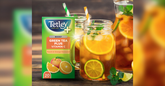 Peach & Orange Iced Green Tea