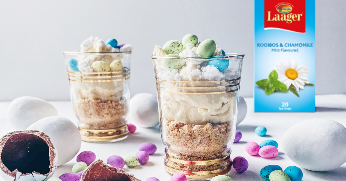 Deconstructed Laager Rooibos Easter Cheesecake