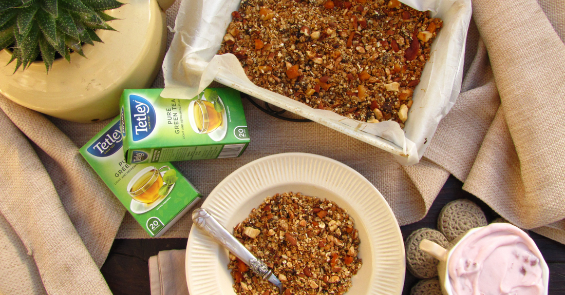Tetley Green tea infused Granola Crunch