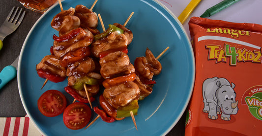 Sticky Chicken Zig Zag Kebabs