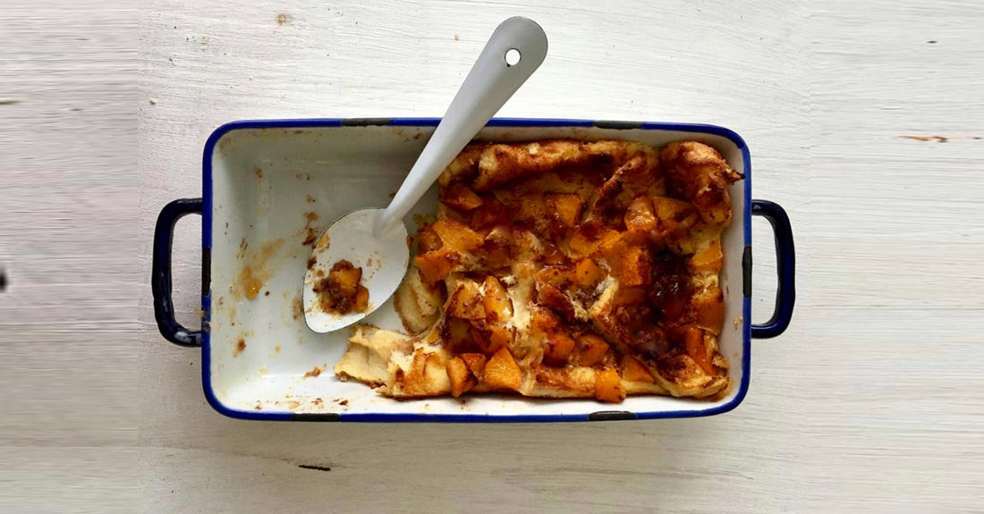 Rooibos and Nutella Bread and Butter Pudding