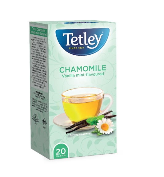 Tetley Vanilla Mint-flavoured Chamomile 20s