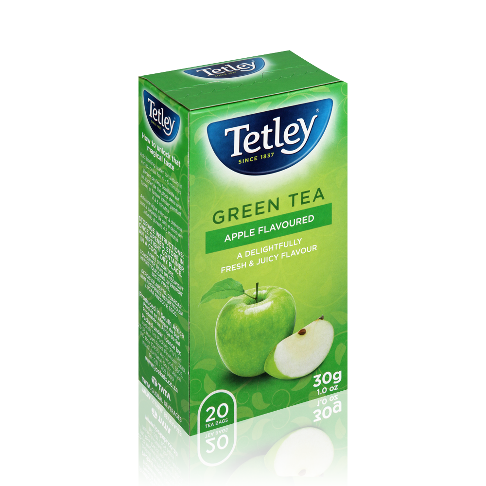 Tetley Apple flavoured Green tea 20's – Joekels Tea Shop